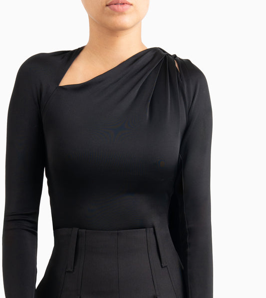 VICTORIA BECKHAM Slash Detail Jersey Top
