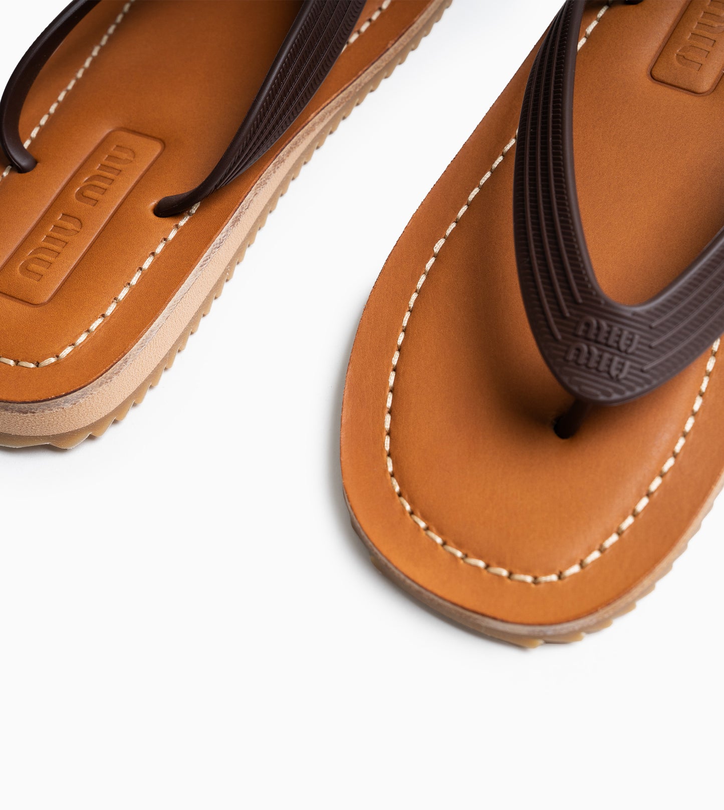 MIU MIU Thongs Brown