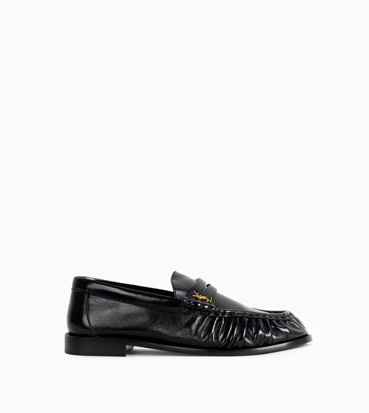 SAINT LAURENT Leather Women Shoes Plain Vamp Flat