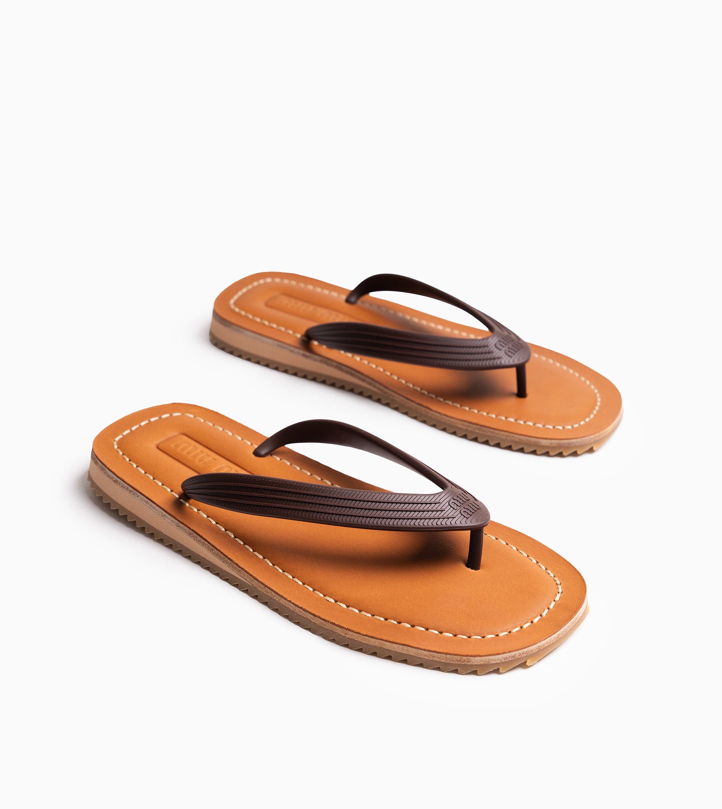 MIU MIU Thongs Brown