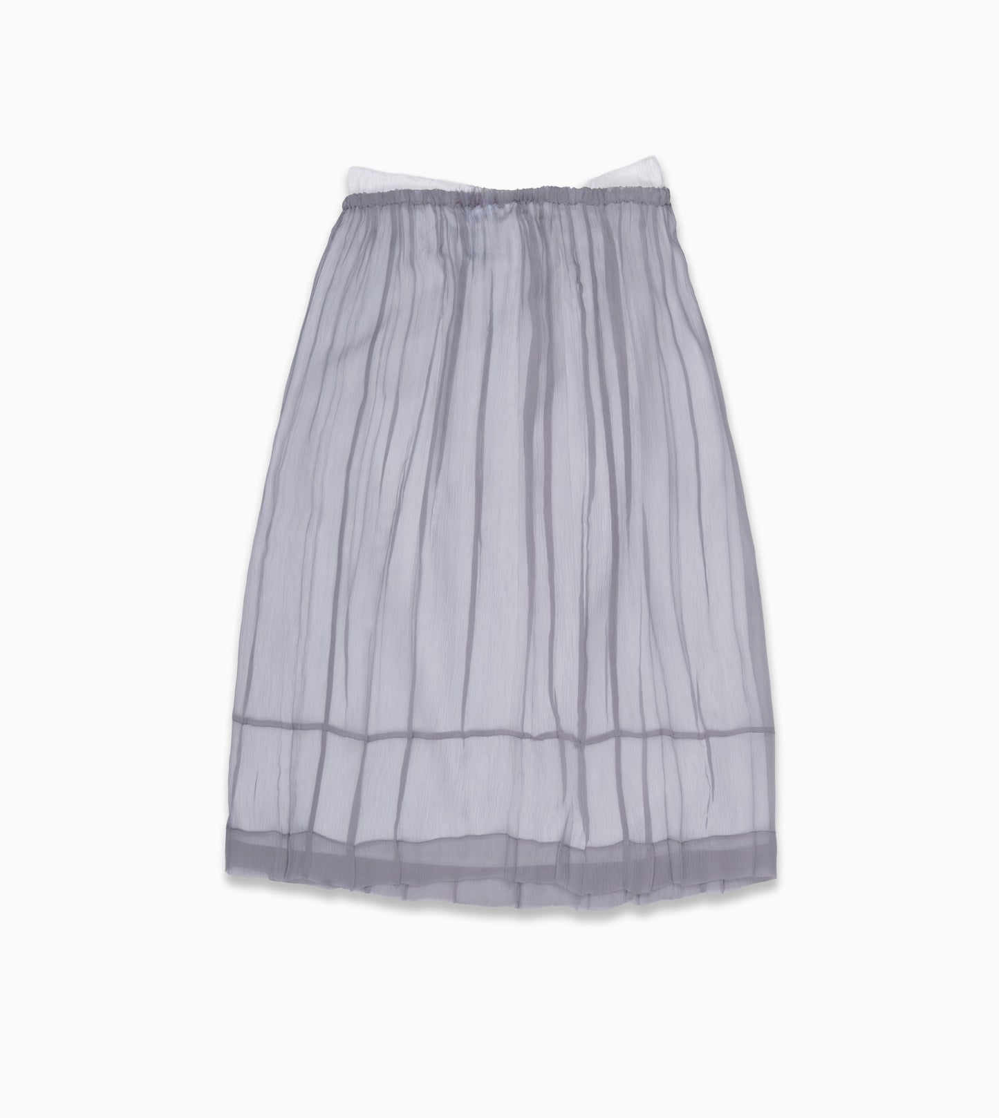 PRADA Embrodery Skirt Aluminio