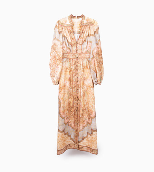 ZIMMERMANN Wanderlust Plunge Midi Dress