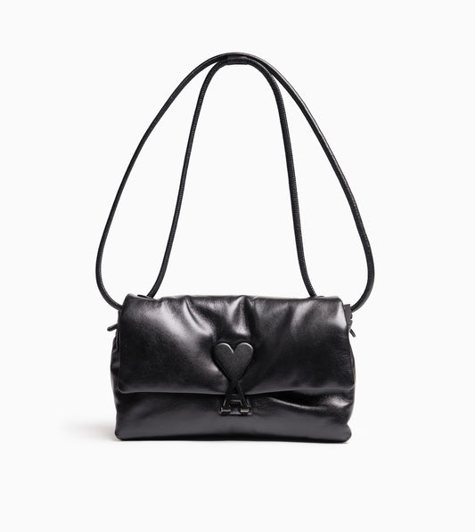 AMI PARIS Lisse Voulez Vous Bag Black