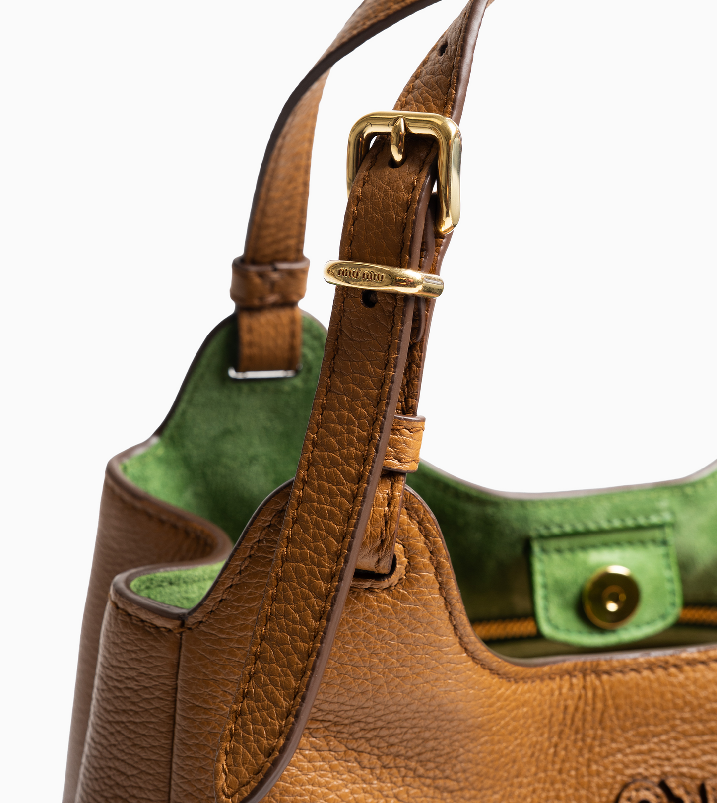 MIU MIU Leather Handbag Caramel