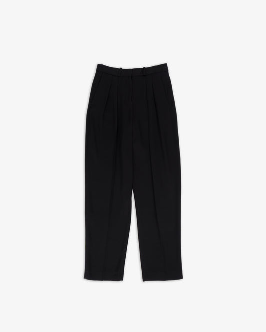 LOULOU DE SAISON Alio Pleated Tailored Pants Black