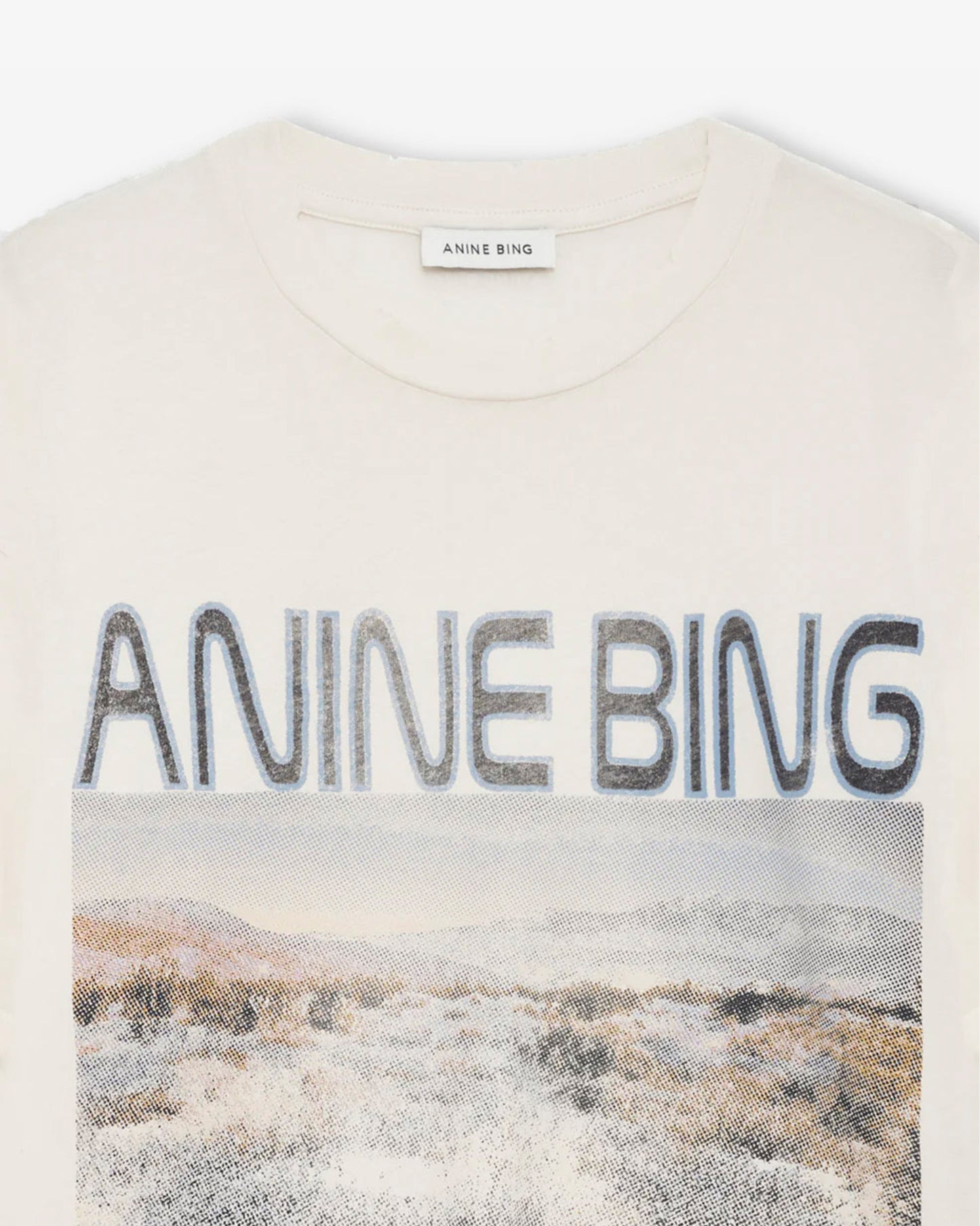 ANINE BING Cade Tee Wildflowers - Off White