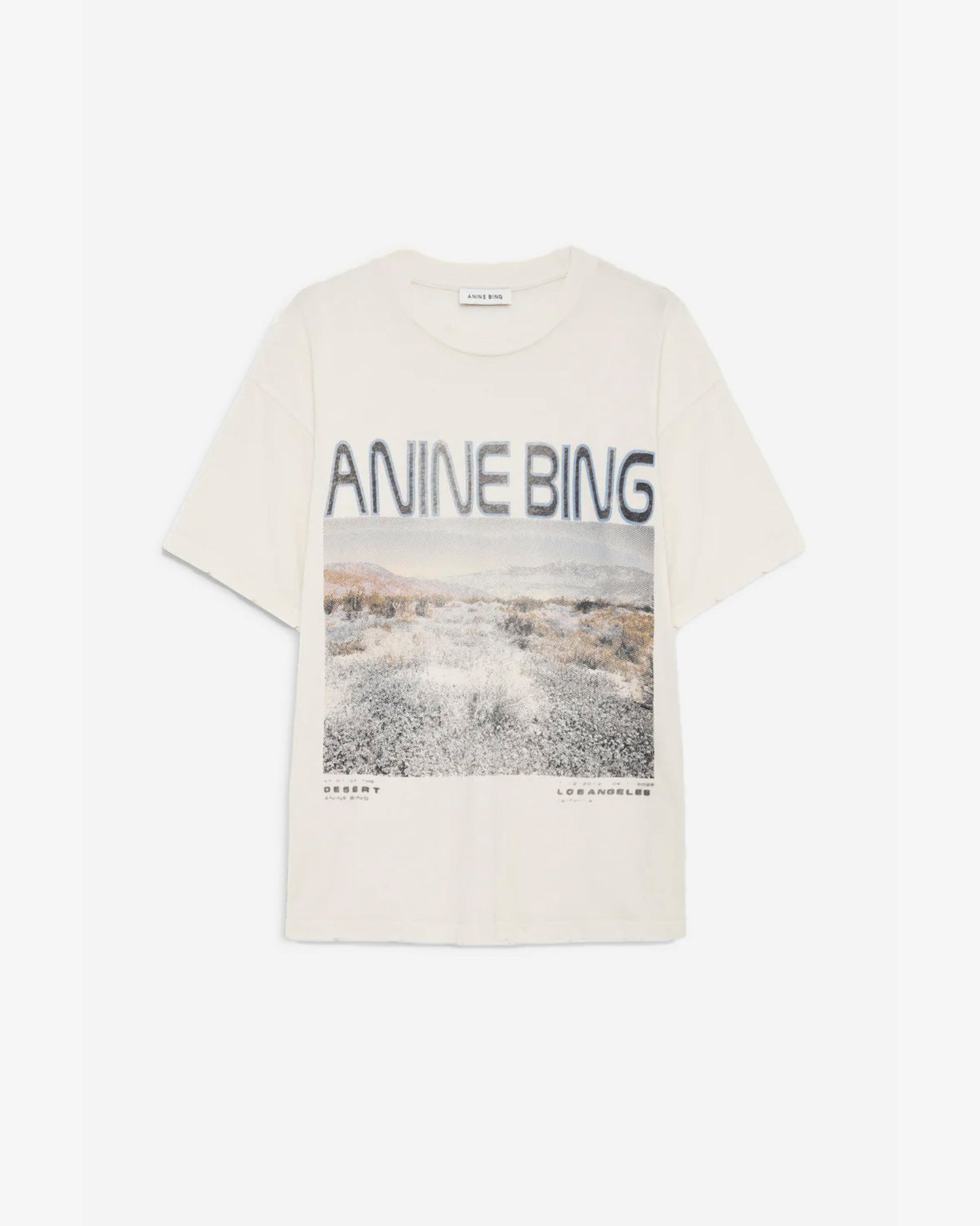 ANINE BING Cade Tee Wildflowers - Off White