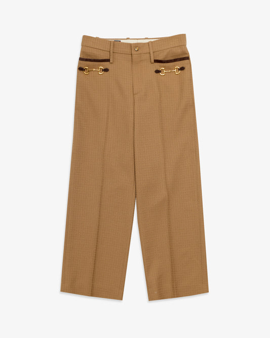 GUCCI Horsebit-detailed Tailored Trousers