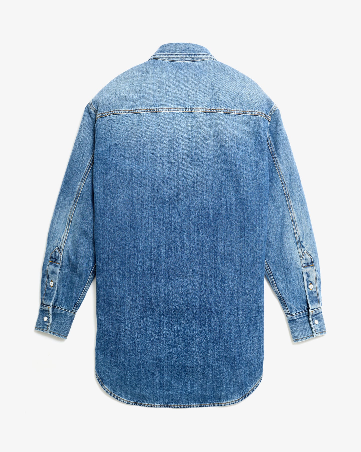 GUCCI Organic Denim Shirt With Washed Effect