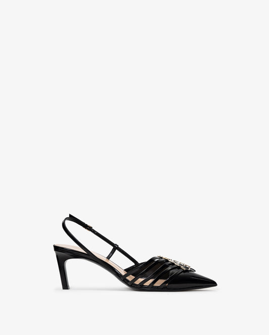 GUCCI Leather Upper And Sole Sandal