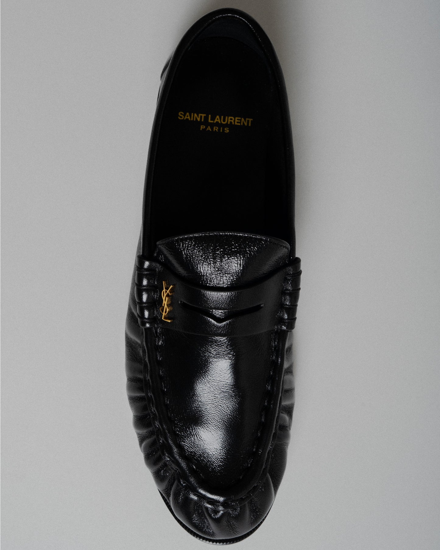 SAINT LAURENT Leather Women Shoes Plain Vamp Flat