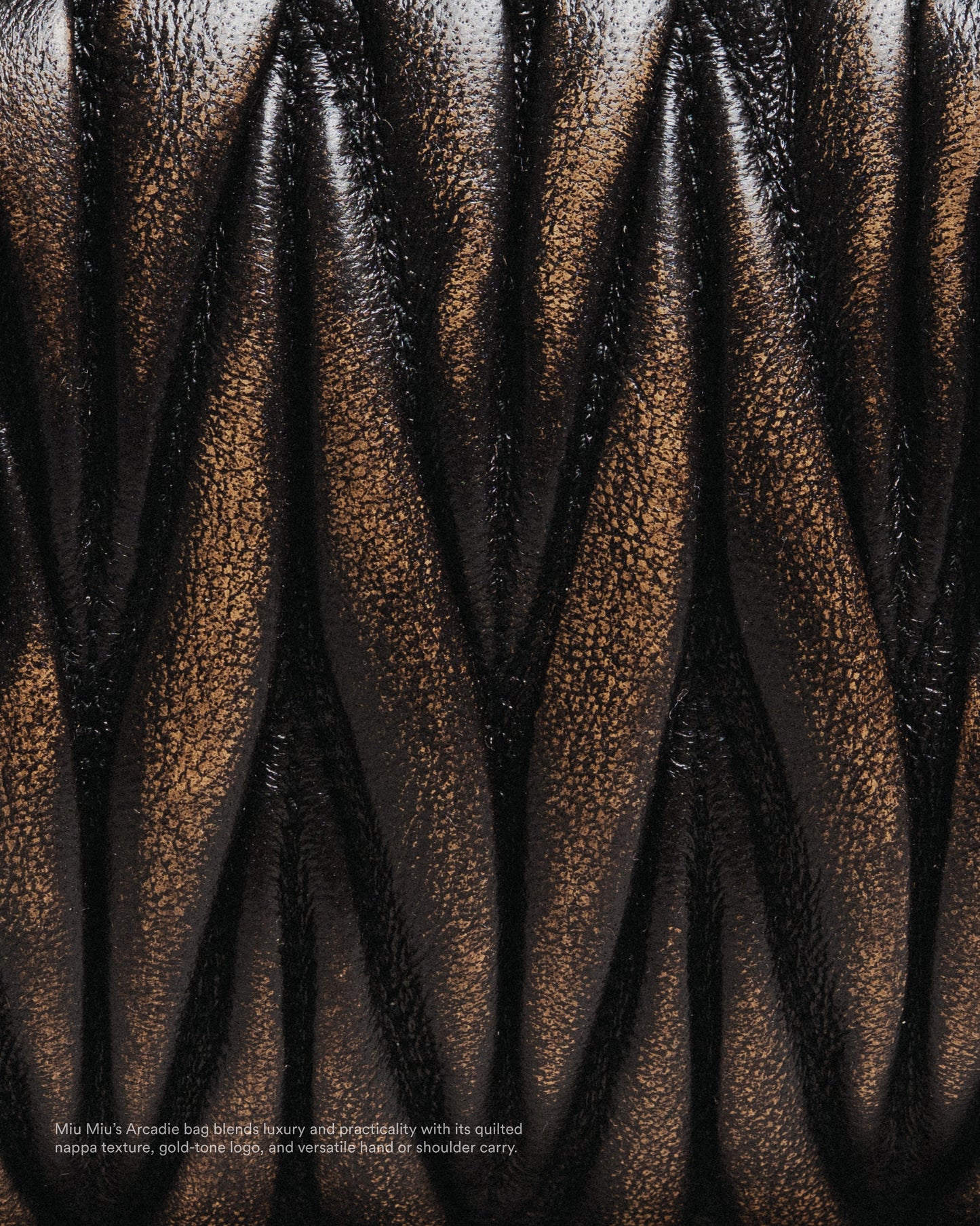 MIU MIU ARCADIA BAG MATELASSE OLD-CAFFE