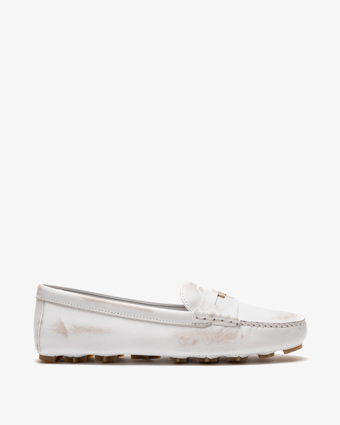 MIU MIU Suede Driver Loafers