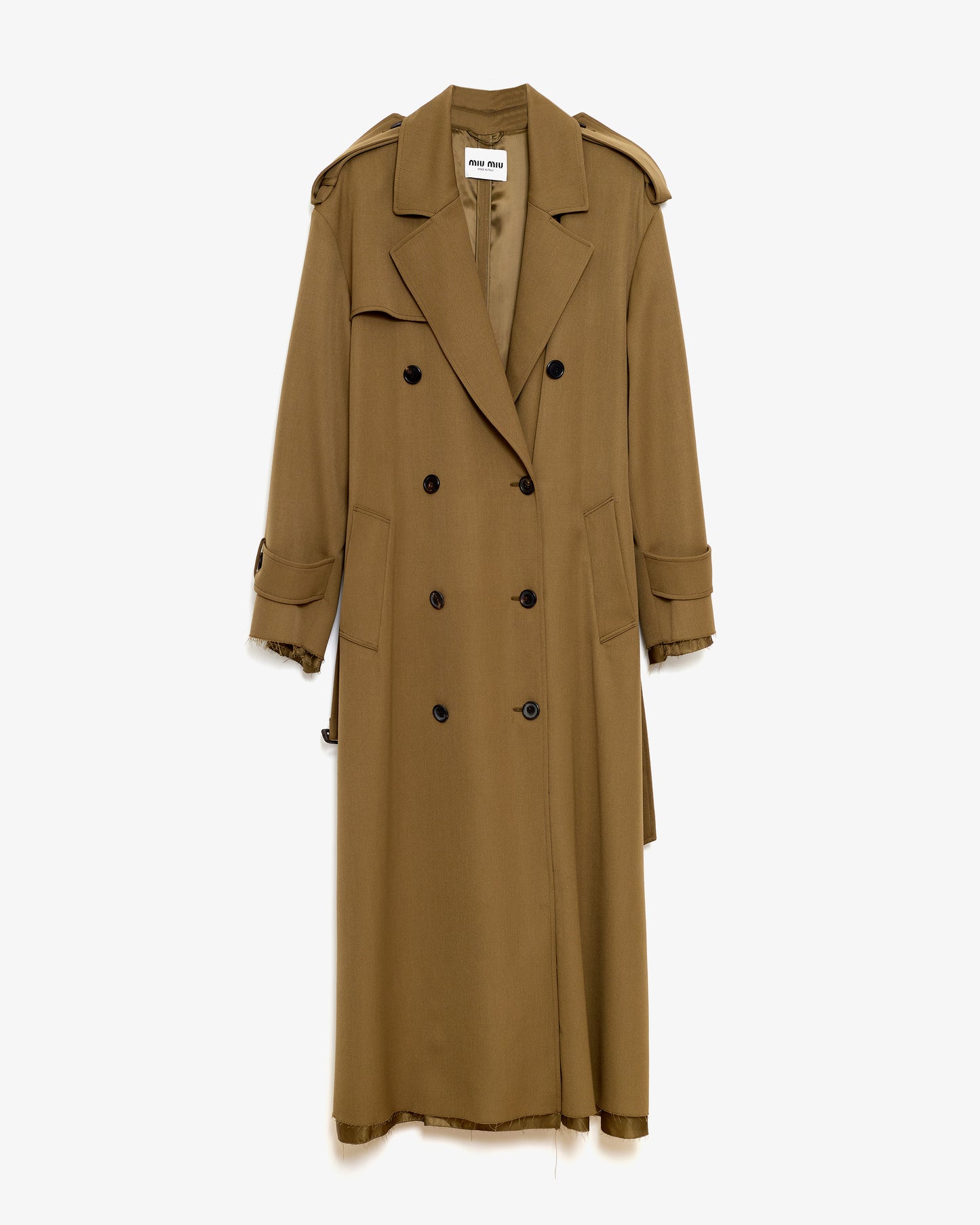 MIU MIU  Double-breasted Gabardine Coat