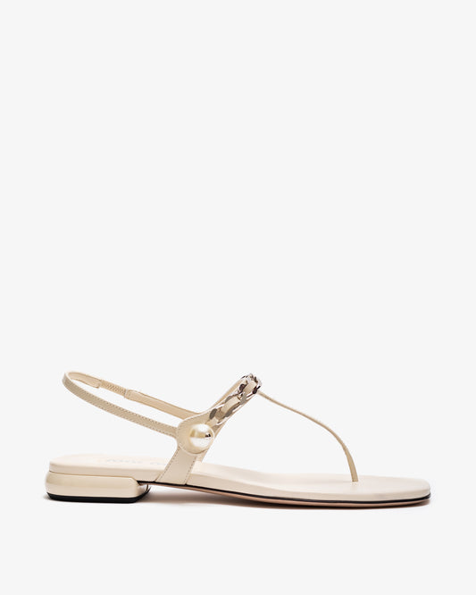 MIU MIU Patent Leather Toe Sandals