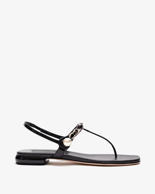 MIU MIU Patent Leather Toe Sandals