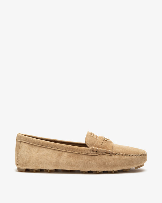 MIU MIU Suede Driver Loafers