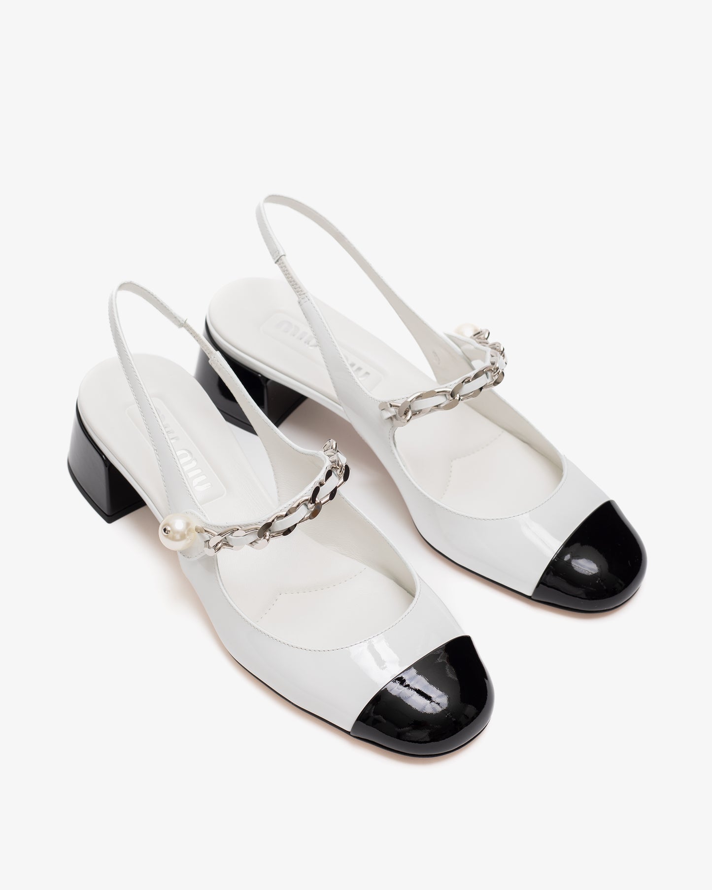 MIU MIU Patent Leather Slingback Pumps