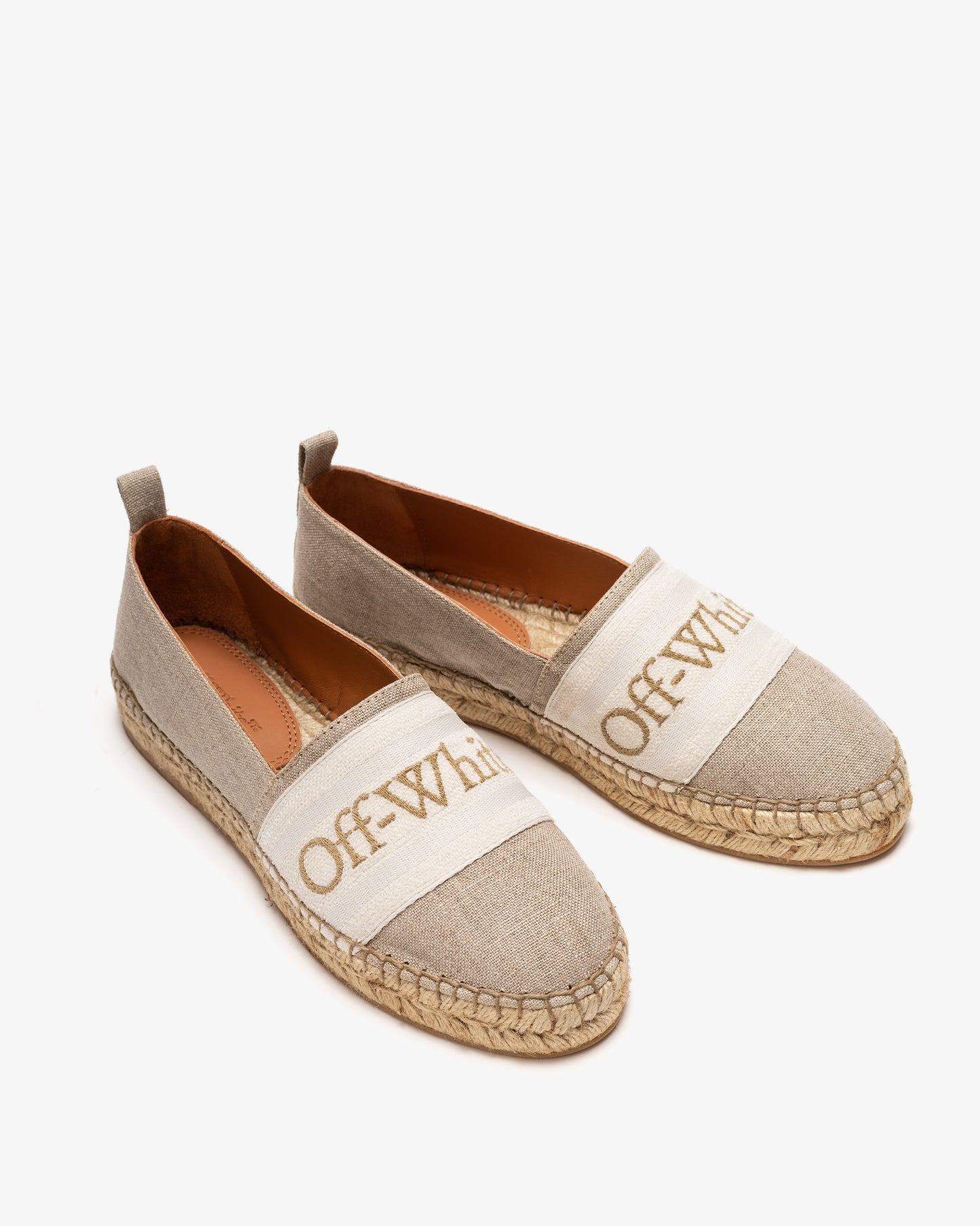 OFF-WHITE Bookish Linen Espadrillas