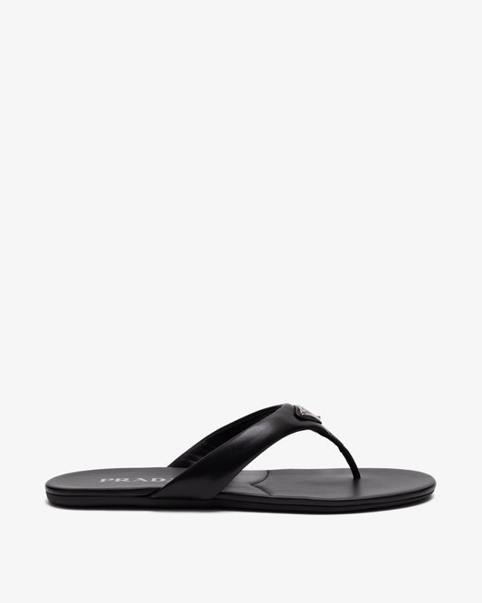 PRADA Flip-flops With Triangular Enamel Design